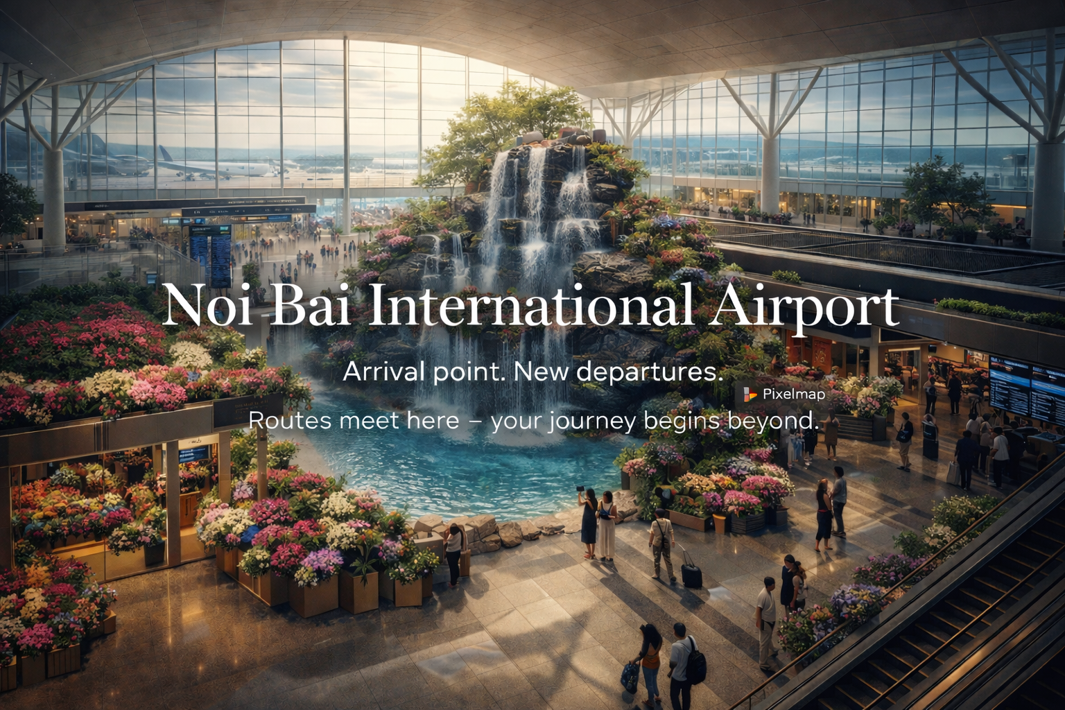 Noi Bai International Airport: arrival point, starting point, point of strength.