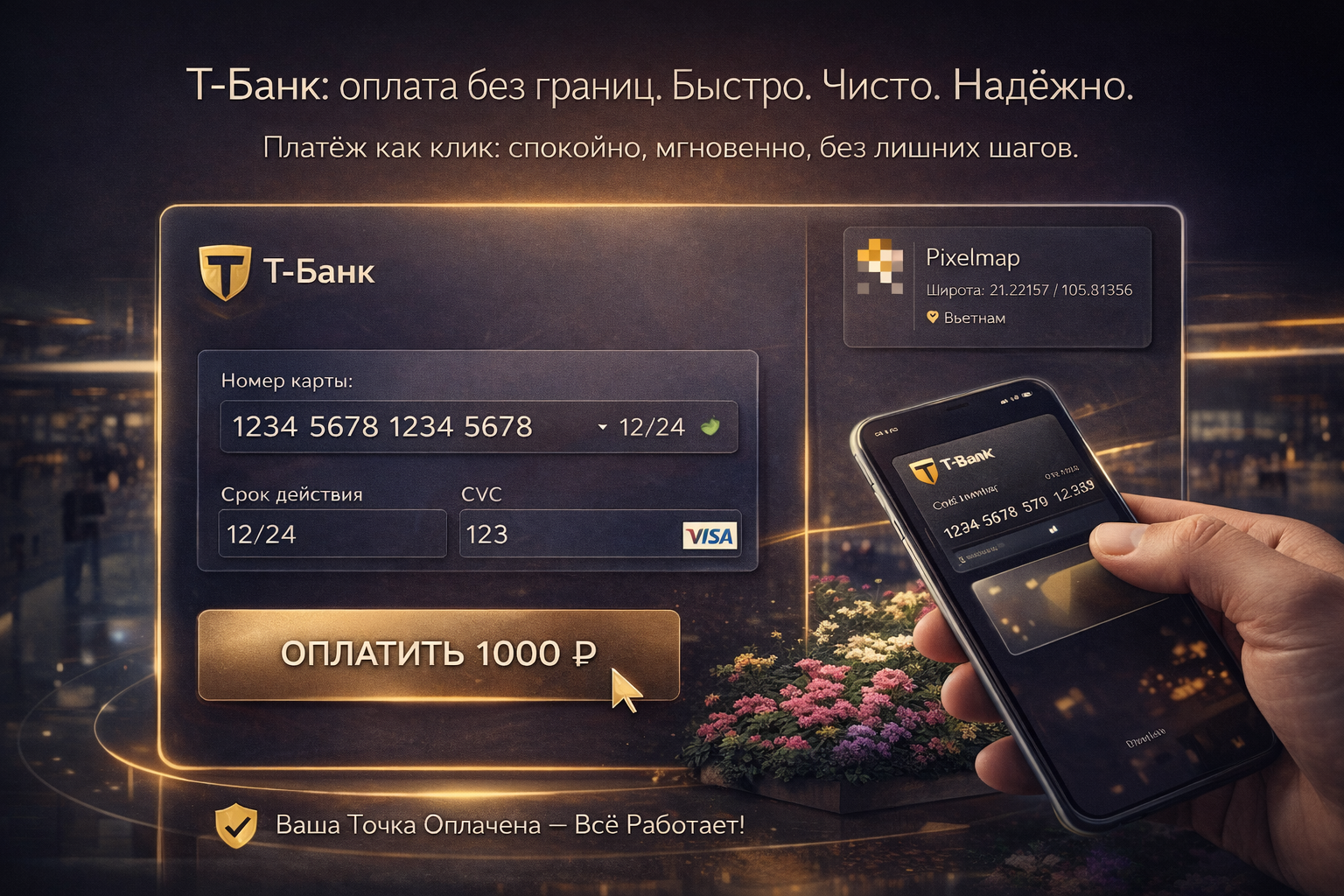 T-Bank: payment without borders. Quickly. Clear. Reliable. Maybe Even Crypto!
